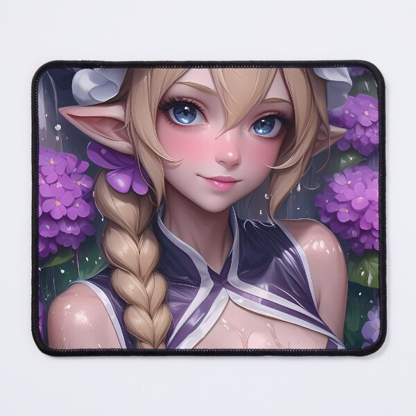 Item preview, Leafa Sword Art Online Elf Girl Purple Flowers Wet Magical Summer designed and sold by Diezmofari.