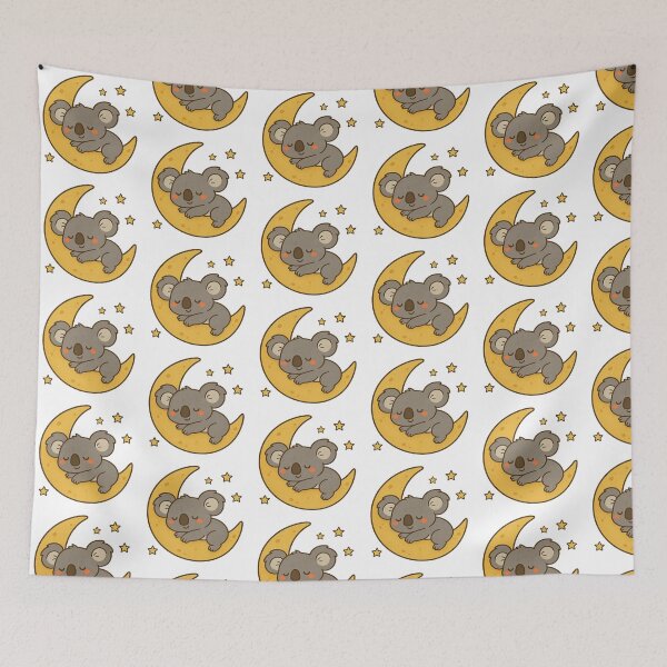 Item preview, Koala Sleeping on a Crescent Moon designed and sold by ֍ NishlaArts ֍.