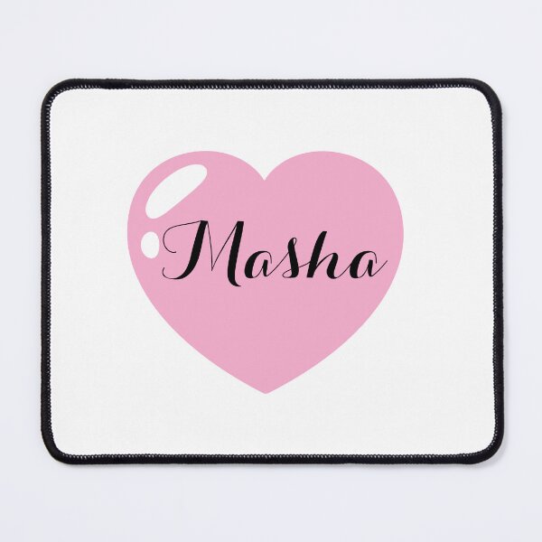 Item preview, Masha Name with Pink Heart  designed and sold by Monika Howarth.