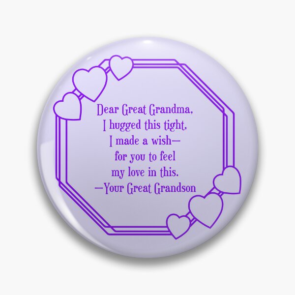 Item preview, I Made a Wish – Heart Poem from Great Grandson to Great Grandma designed and sold by EmeraldeaArt.