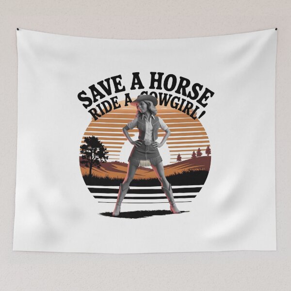 Item preview, Save a Horse Ride a Cowgirl Funny Western Rodeo Bachelorette Shirt designed and sold by Redjakkal.