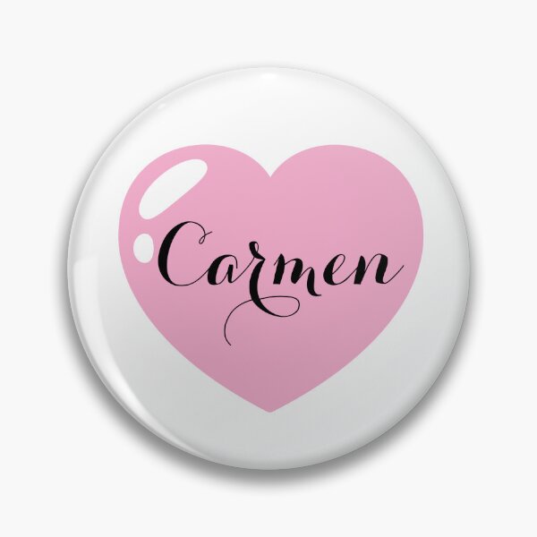 Item preview, Carmen Name with Pink Heart  designed and sold by Monika Howarth.