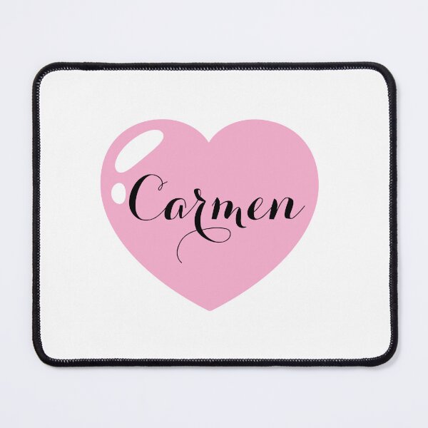 Item preview, Carmen Name with Pink Heart  designed and sold by Monika Howarth.