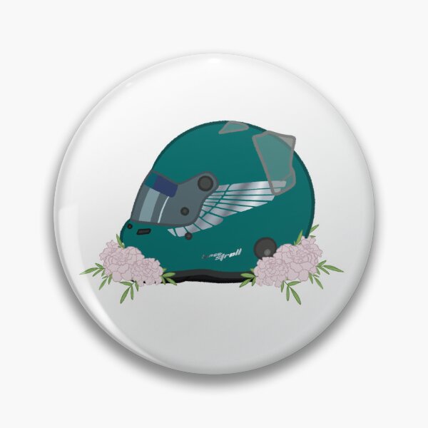 Item preview, Lance Stroll 2021 Helmet With Flowers  designed and sold by OriDraws.