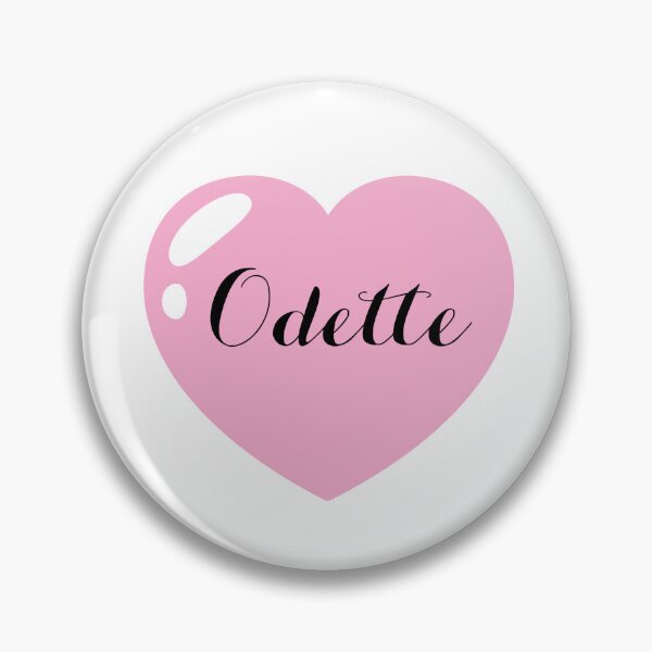 Item preview, Odette Name with Pink Heart  designed and sold by Artbymonika.