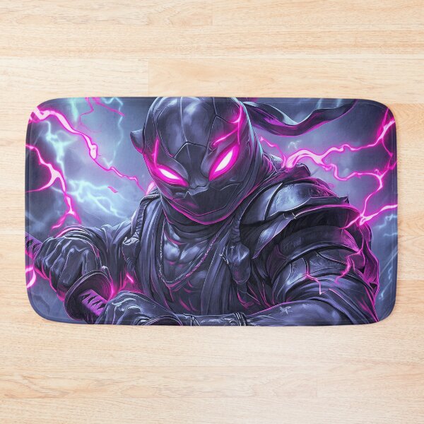 Item preview, Animal Samurai Dark Ninja Warrior with Glowing Pink Lightning Sword designed and sold by Abarrancare.