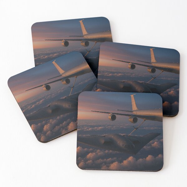 Item preview, B-2 Spirit Stealth Bomber Refuelling at Sunset designed and sold by Skyframe Aviation.