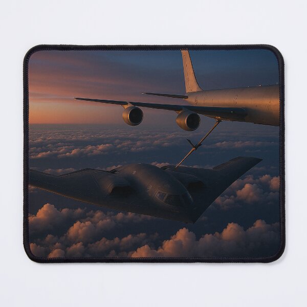Item preview, B-2 Spirit Stealth Bomber Refuelling at Sunset designed and sold by Skyframe Aviation.
