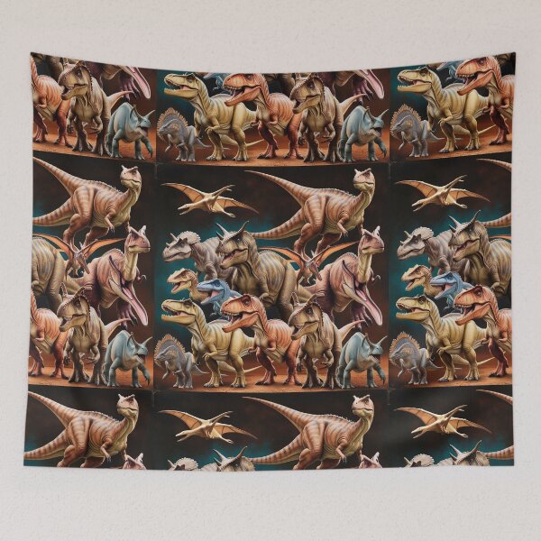 Item preview, Assorted Dinosaur species Poster  designed and sold by Vintage Designs +.