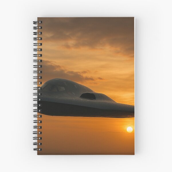 Artikelvorschau, B-2 Spirit Stealth Bomber bei Sonnenuntergang entworfen und verkauft von Skyframe Aviation.