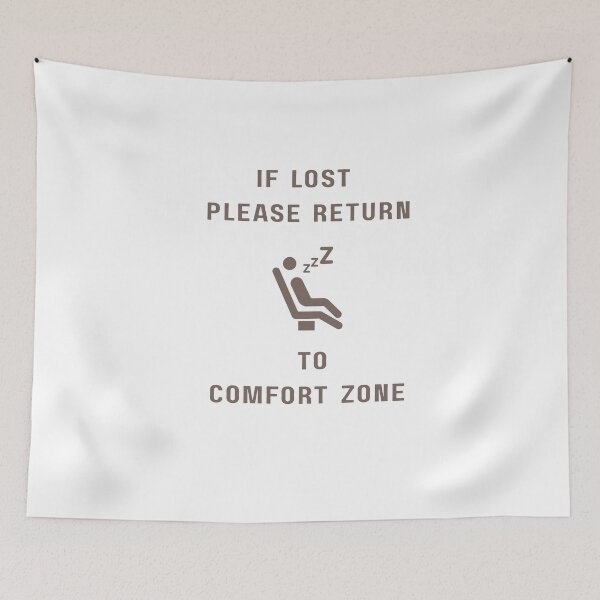 Item preview, If Lost Please Return to Comfort Zone designed and sold by TheKittyNook.