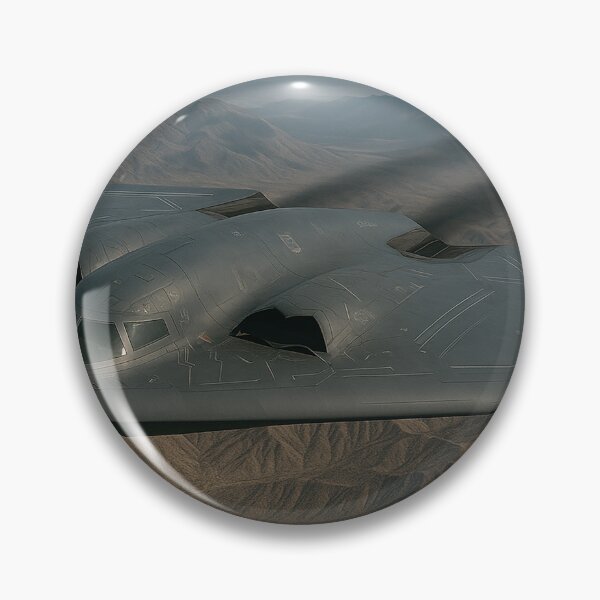 Item preview, B-2 Spirit Stealth Bomber Over Mountain Terrain designed and sold by Skyframe Aviation.