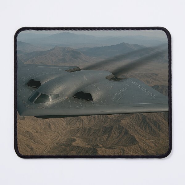 Item preview, B-2 Spirit Stealth Bomber Over Mountain Terrain designed and sold by Skyframe Aviation.