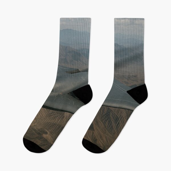 Item preview, B-2 Spirit Stealth Bomber Over Mountain Terrain designed and sold by Skyframe Aviation.