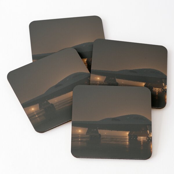 Item preview, B-2 Spirit Stealth Bomber on Foggy Night Tarmac designed and sold by Skyframe Aviation.