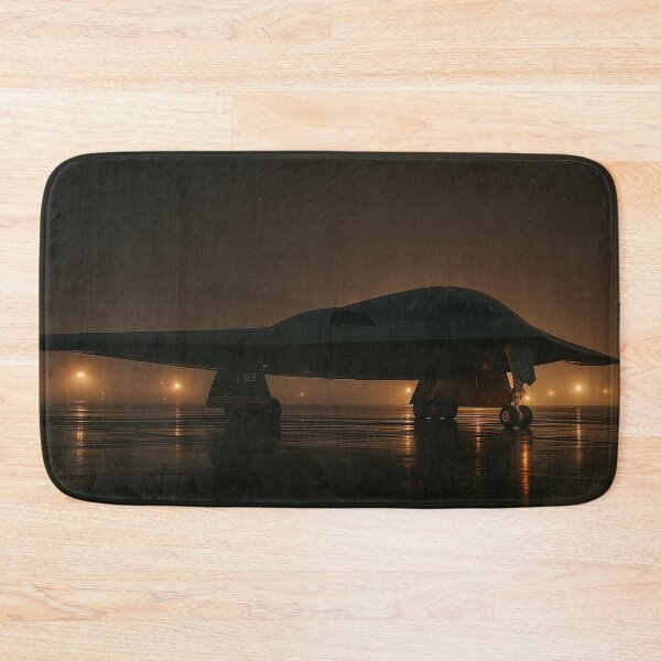 Item preview, B-2 Spirit Stealth Bomber on Foggy Night Tarmac designed and sold by Skyframe Aviation.