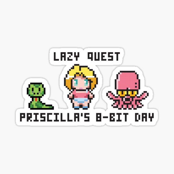 Item preview, Lazy Quest Priscilla 8-Bit Day designed and sold by Pen-tacle84.