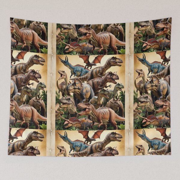 Item preview,  Assorted Dinosaur species Poster  designed and sold by Vintage Designs +.