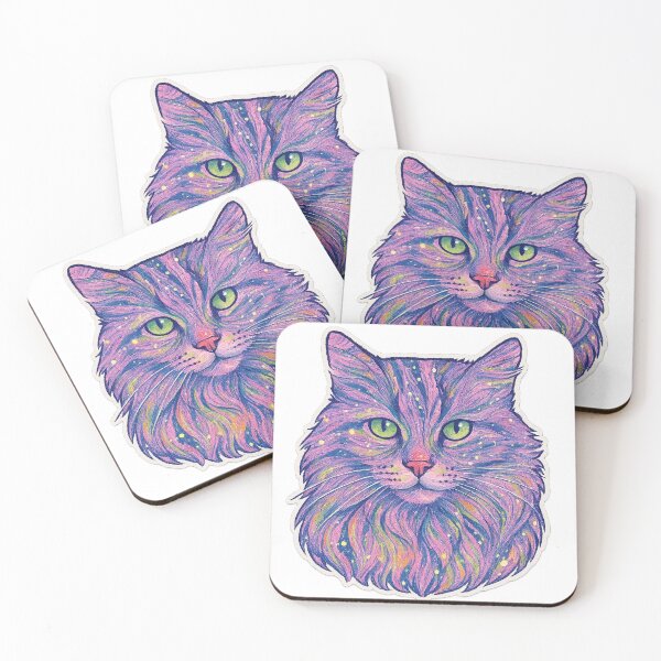 Item preview,  Marbling Cat – Pink & Violet Flowing Pattern designed and sold by Pacika.