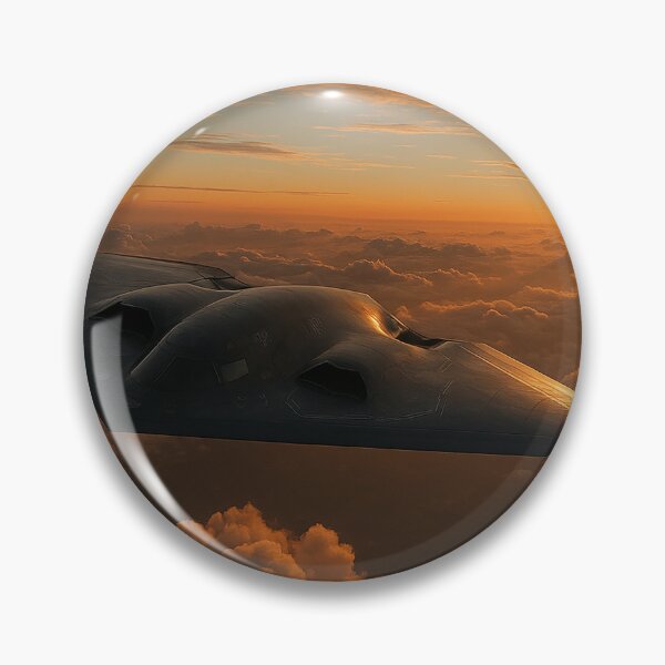 Artikelvorschau, B-2 Spirit Stealth Bomber bei Sonnenuntergang entworfen und verkauft von Skyframe Aviation.