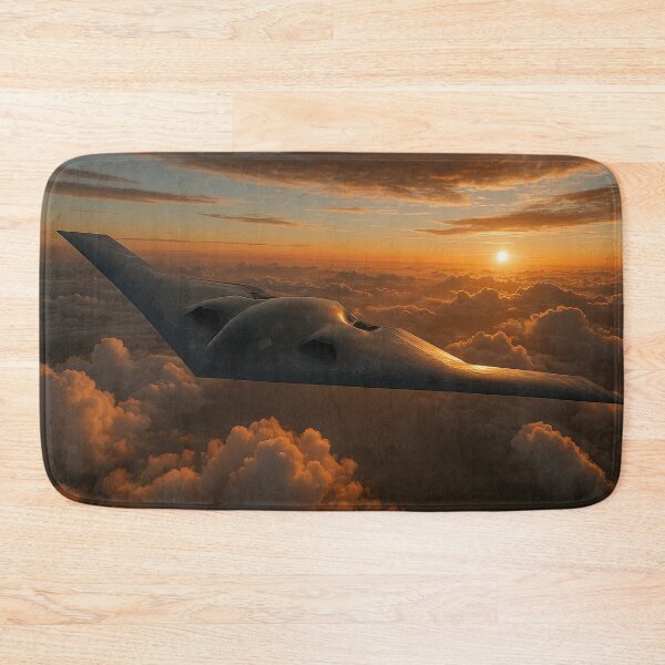 Artikelvorschau, B-2 Spirit Stealth Bomber bei Sonnenuntergang entworfen und verkauft von Skyframe Aviation.