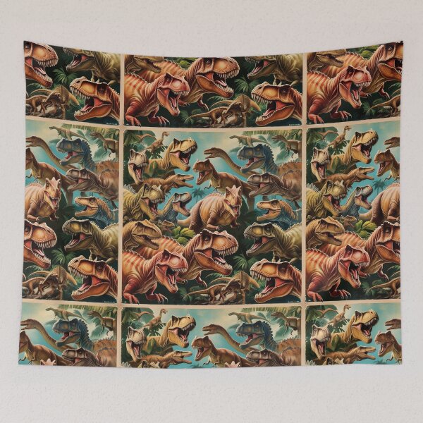 Item preview, Assorted Dinosaur species Poster  designed and sold by Vintage Designs +.