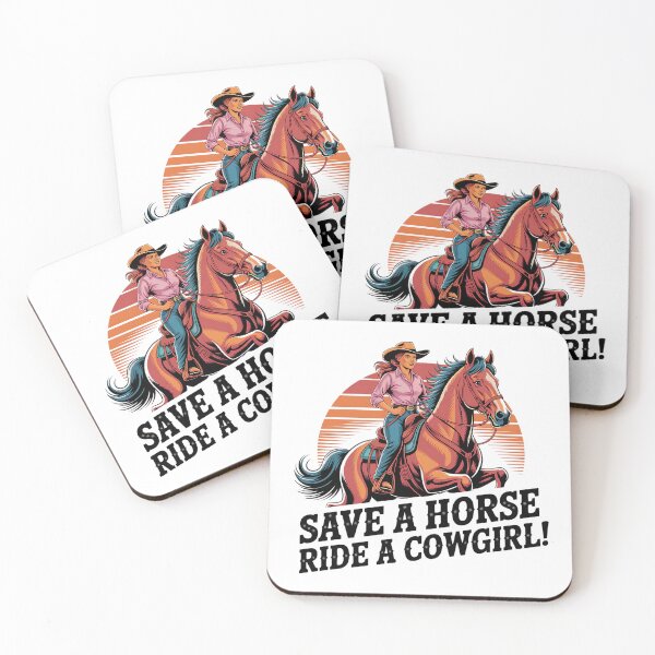 Item preview, Salvar a un caballo Montar una vaquera Cita sexy de rodeo country y western designed and sold by Redjakkal.