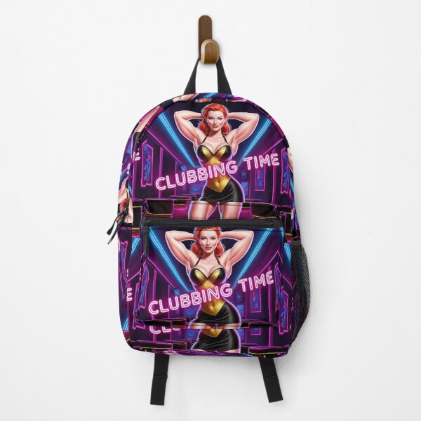 Item preview, Clubbing Time! Night Club Clubbing Neon Glam illustration designed and sold by Vintage Designs +.