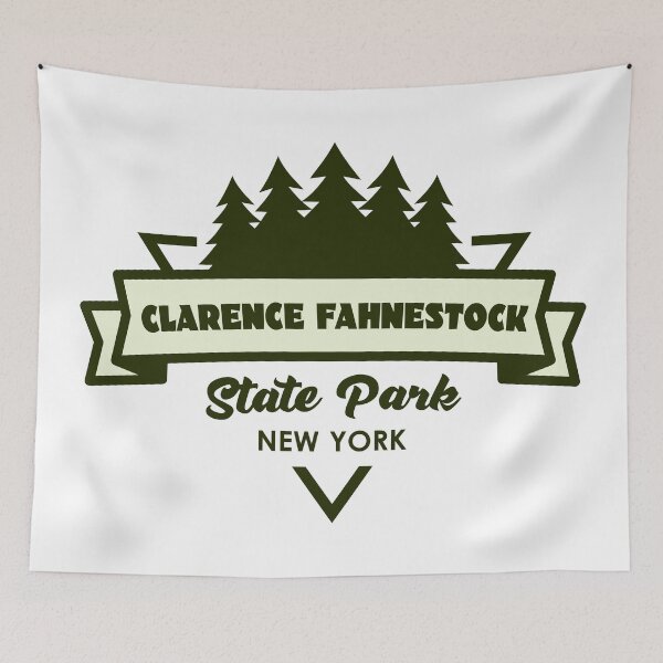 Item preview, Clarence Fahnestock State Park New York Trees And Ribbon designed and sold by bivenart.