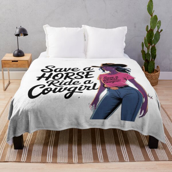 Item preview, Save a Horse Ride a Cowgirl Cute Rodeo Country Girl Sticker designed and sold by Redjakkal.