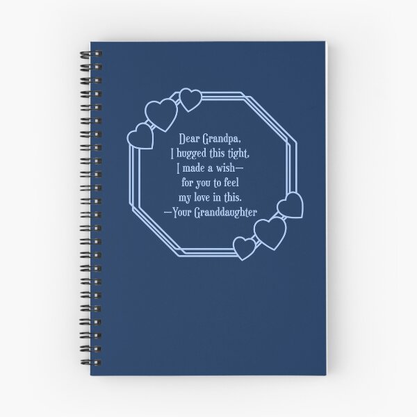 Item preview, I Made a Wish – Blue Heart Poem from Granddaughter to Grandpa designed and sold by EmeraldeaArt.