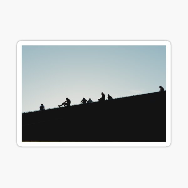 Living on the Edge Sticker