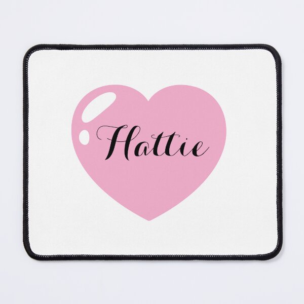 Item preview, Hattie Name with Pink Heart  designed and sold by Monika Howarth.