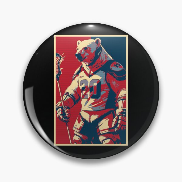 Item preview, Polar Bear Lacrosse Player designed and sold by TrueArtsStore.