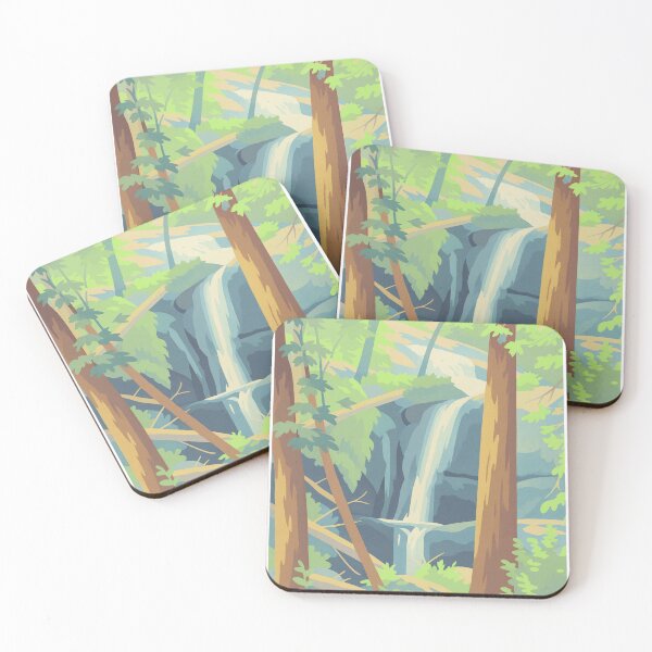 Item preview, Sequoia national park waterfall  designed and sold by AcrylicCult.