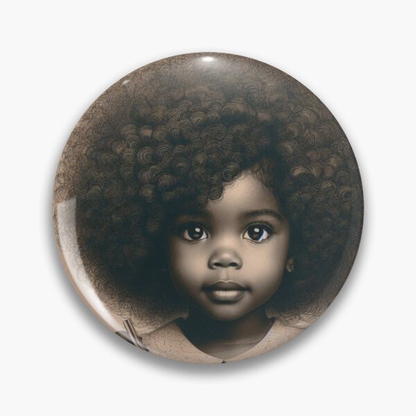 Item preview,  African Girl With Curly Hair  designed and sold by PrintAfricanArt.