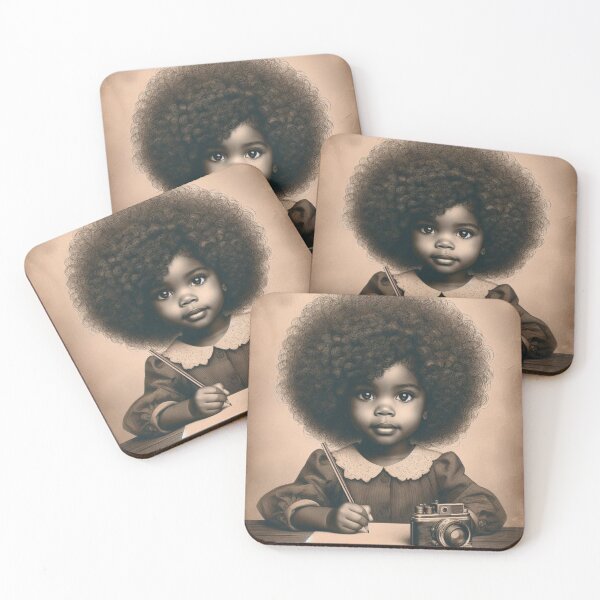 Item preview,  African Girl With Curly Hair  designed and sold by PrintAfricanArt.
