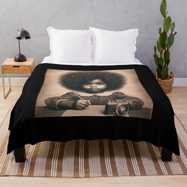 Item preview, African Girl With Curly Hair designed and sold by PrintAfricanArt.