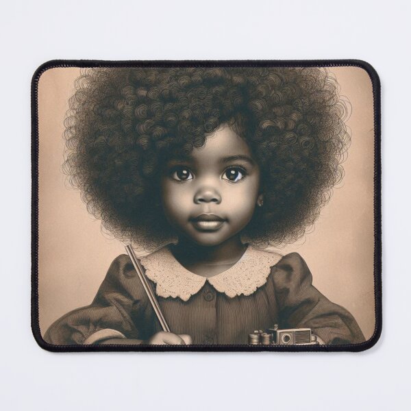Item preview, African Girl With Curly Hair designed and sold by PrintAfricanArt.
