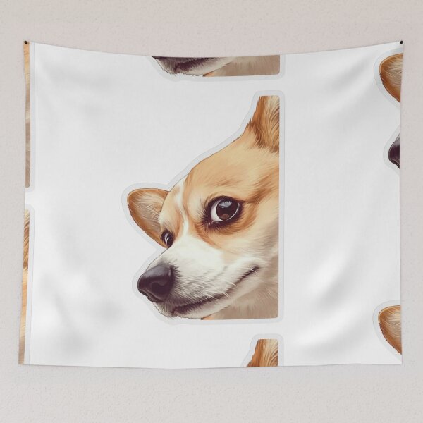 Item preview, Peeking Corgi designed and sold by MendaciousMina.
