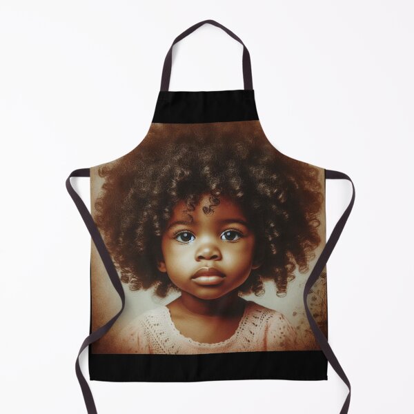 Item preview, Cute African Girl Child With Curly Hair designed and sold by PrintAfricanArt.