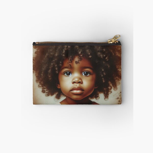 Item preview, Cute African Girl Child With Curly Hair designed and sold by PrintAfricanArt.