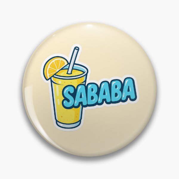 Item preview, Sababa Vibes Sticker – Cool Lemon Shake & Glossy Letters designed and sold by METUKA.