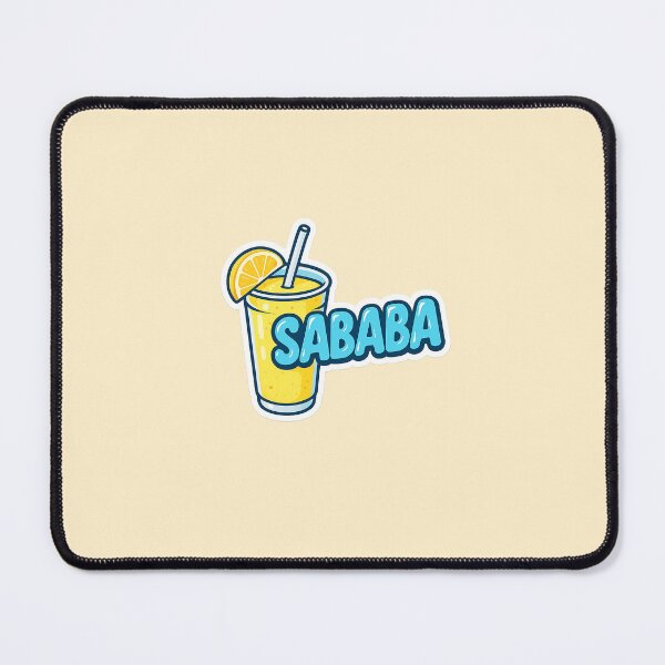 Item preview, Sababa Vibes Sticker – Cool Lemon Shake & Glossy Letters designed and sold by METUKA.