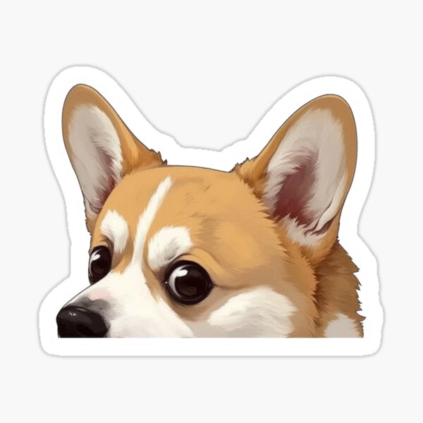 Item preview, Peeking Corgi designed and sold by MendaciousMina.