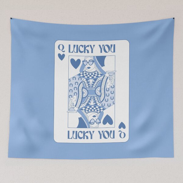 Item preview, Blue Coastal Cowgirl Queen of Hearts Lucky You  designed and sold by AestheticAnnette.