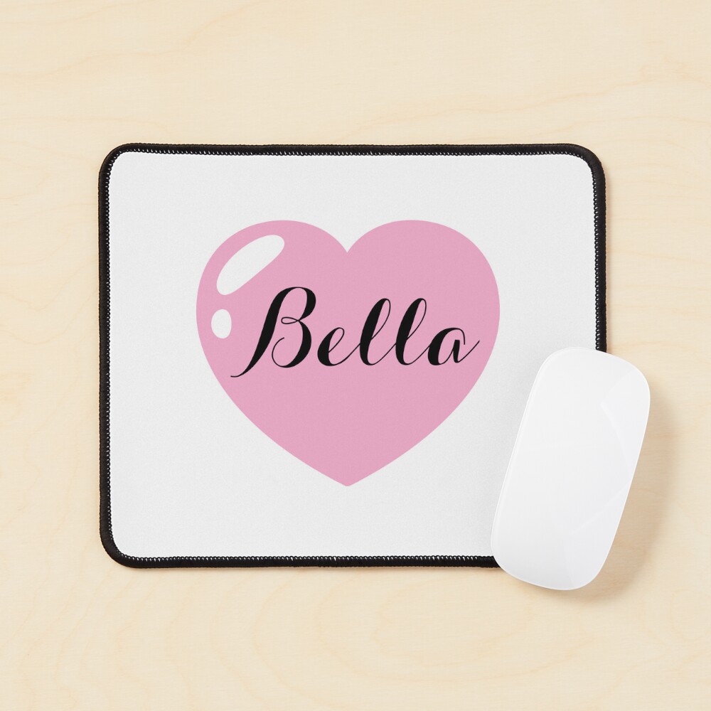 Bella Name with Pink Heart 