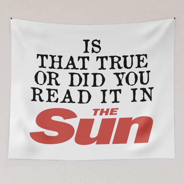 Item preview, Is that true or did you read it in The Sun designed and sold by Dis-An-Dat.