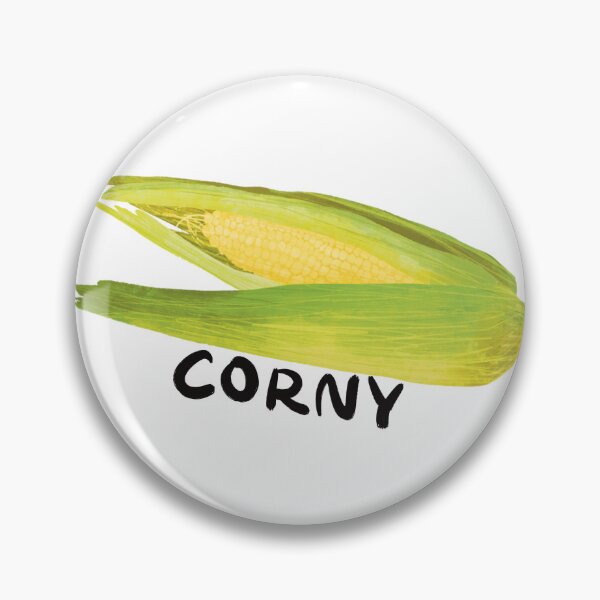 Item preview, Corny - Punny corn on the cob Illustration designed and sold by JosieMakesStuff.