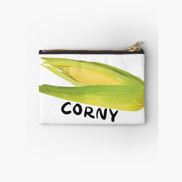 Item preview, Corny - Punny corn on the cob Illustration designed and sold by JosieMakesStuff.